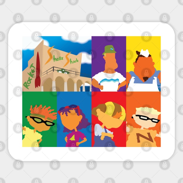 rocket power Rocket Power Sticker TeePublic